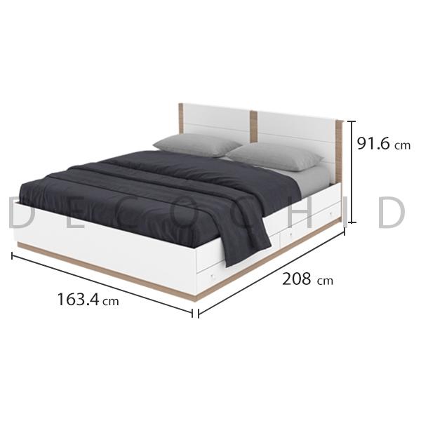 ابعاد تخت خواب دو نفره هرمس