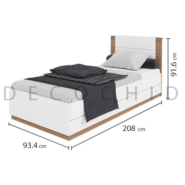 ابعاد تخت خواب یک نفره هرمس