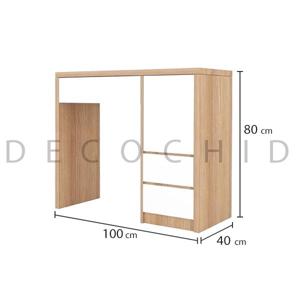 ابعاد میز آرایش رادین