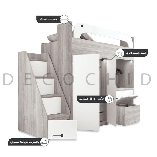 تخت چند منظوره راما طوسی M138 (اوتلت)