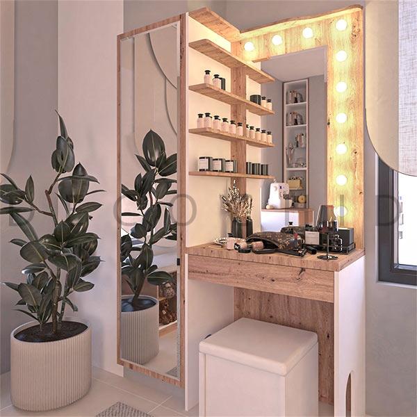 میز آرایش گردویی D.8014