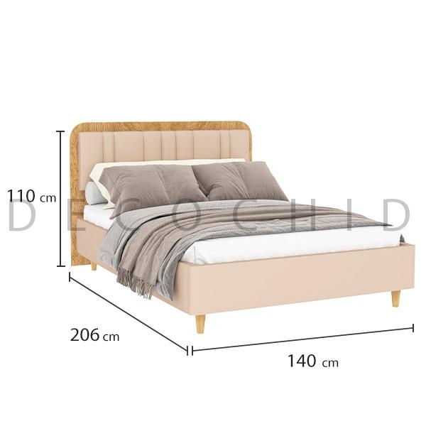 تخت خواب دو نفره دلوین عرض 140