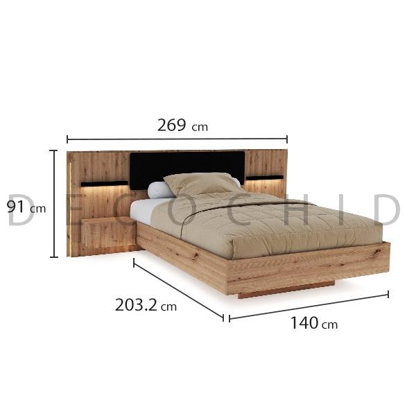 ابعاد تخت خواب دو نفره عرض 140