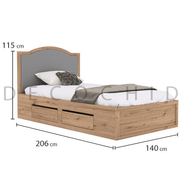 ابعاد تخت خواب دو نفره سروین عرض 140