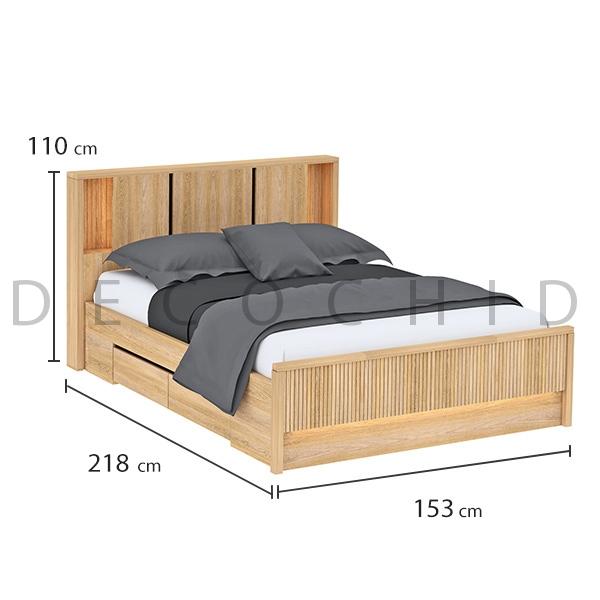 تخت دو نفره کشو دار رایکا عرض 140