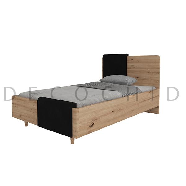 تخت خواب یک و نیم نفره نلا عرض 120 گردویی M153