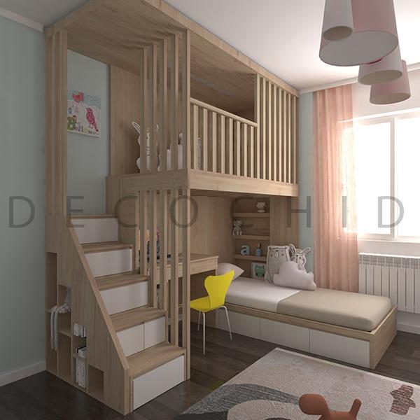 تخت خواب دو طبقه D.1169