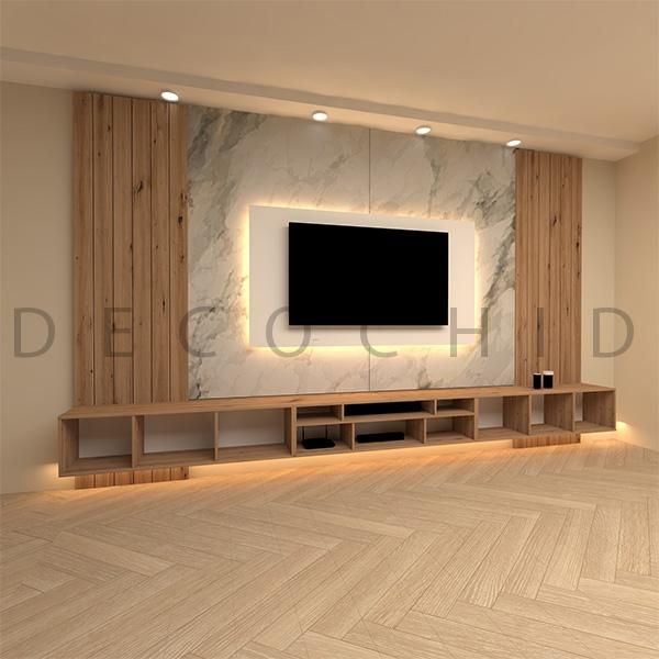 میز تلویزیون گردویی D.6018