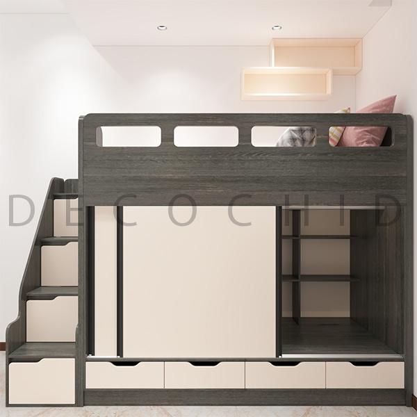 تخت خواب چند منظوره طوسی کرم D.1188