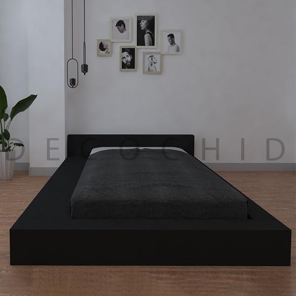 تخت خواب یک نفره مشکی D.1196