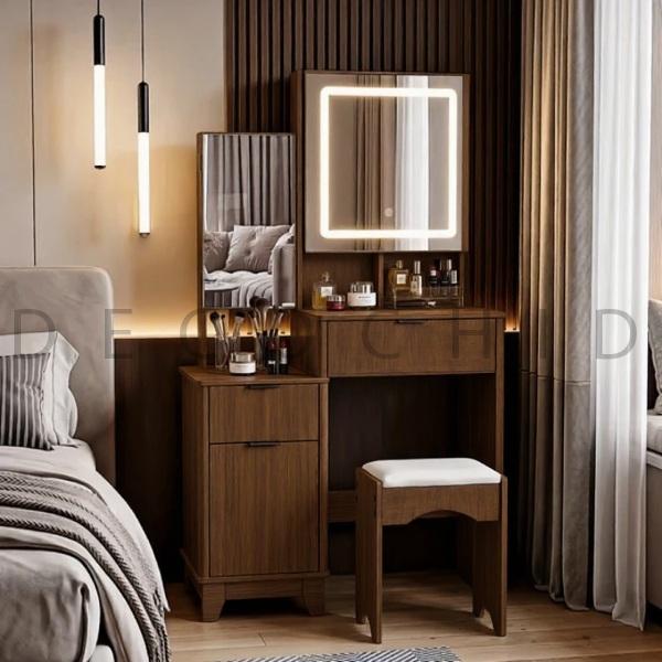 میز آرایش فندقی D.8020